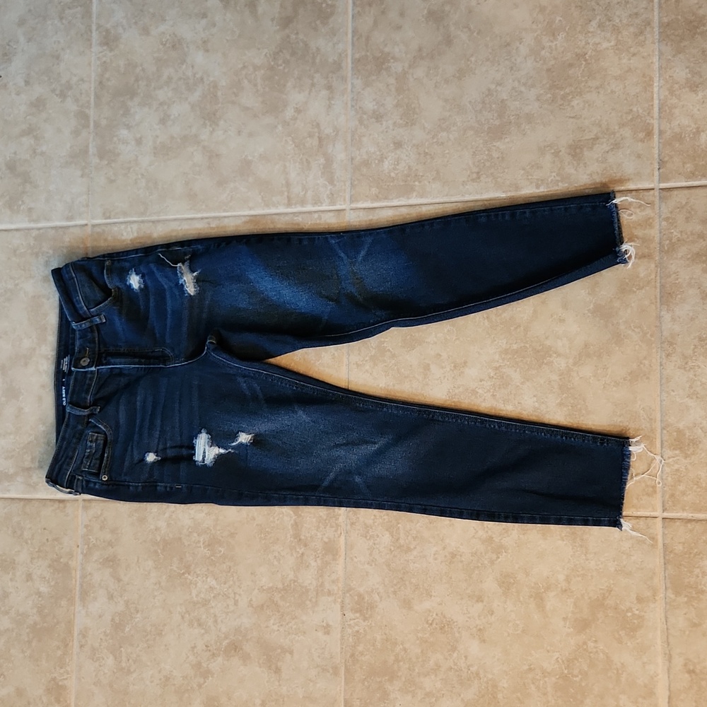 High-Waisted Distressed Rockstar Super Skinny Jeans for Women